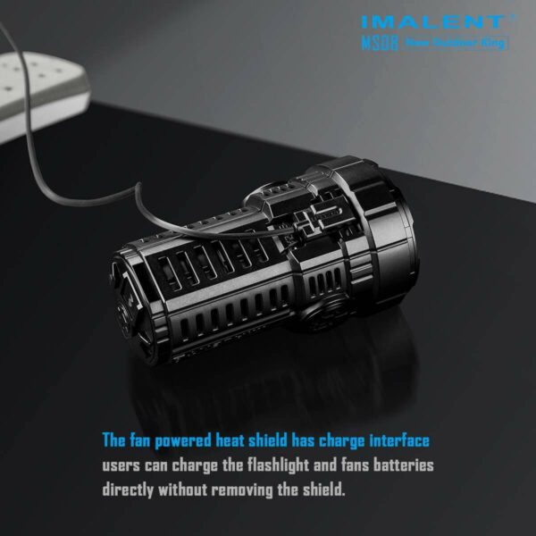 Imalent MS08 34000 Lumen 738m Throw Rechargeable LED Searchlight with Cooling Fans
