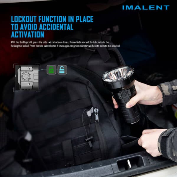 Imalent MR90 50000 Lumen 1586m Throw Rechargeable LED Searchlight