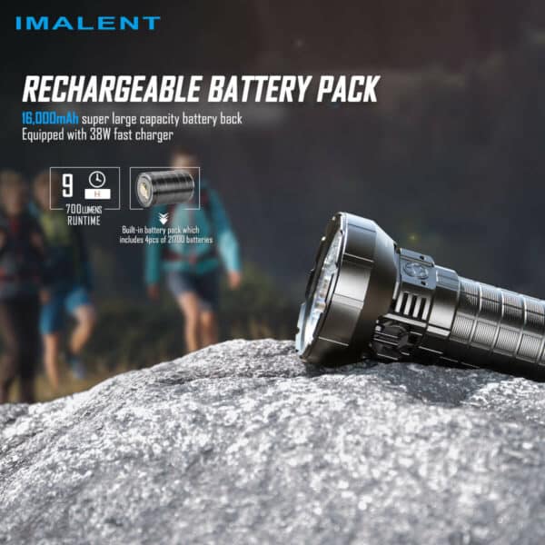 Imalent MR90 50000 Lumen 1586m Throw Rechargeable LED Searchlight
