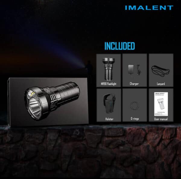 Imalent MR90 50000 Lumen 1586m Throw Rechargeable LED Searchlight