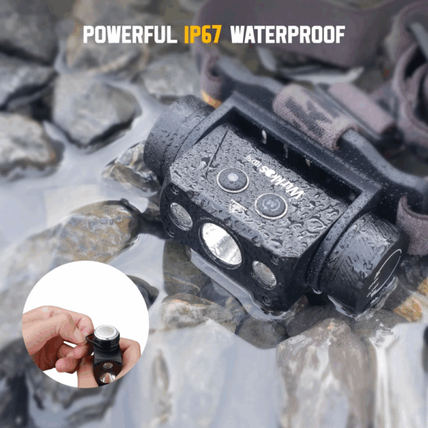 Wurkkos HD50 4000 Lumen 239m Throw Rechargeable Headlamp with 21700 Battery