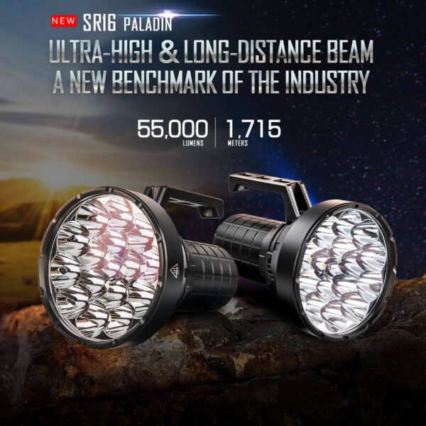 Imalent SR16 55000LM 1715m Rechargeable Tactical Flashlight