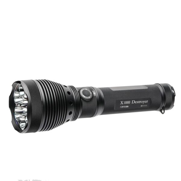 Powertac Destroyer X10K G2 9500LM 1400m Search Flashlight