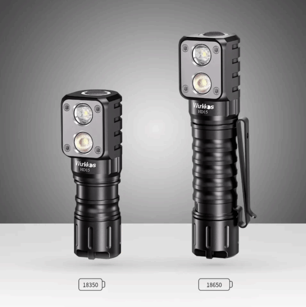 Wurkkos HD15R 2000 Lumen 151m Throw Rechargeable Headlamp with 18650 Battery