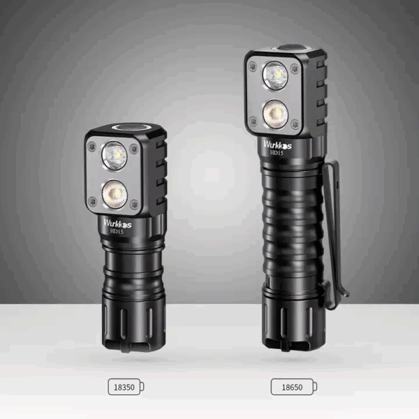 Wurkkos HD15 2000 Lumen 151m Throw Rechargeable Headlamp with 18650 Battery