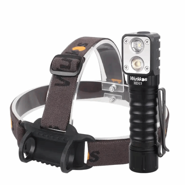 Wurkkos HD15 2000 Lumen 151m Throw Rechargeable Headlamp with 18650 Battery
