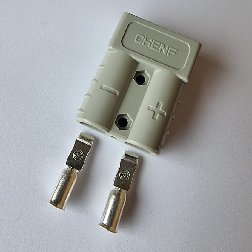 Grey 50Amp Double Pole Anderson Type Connector