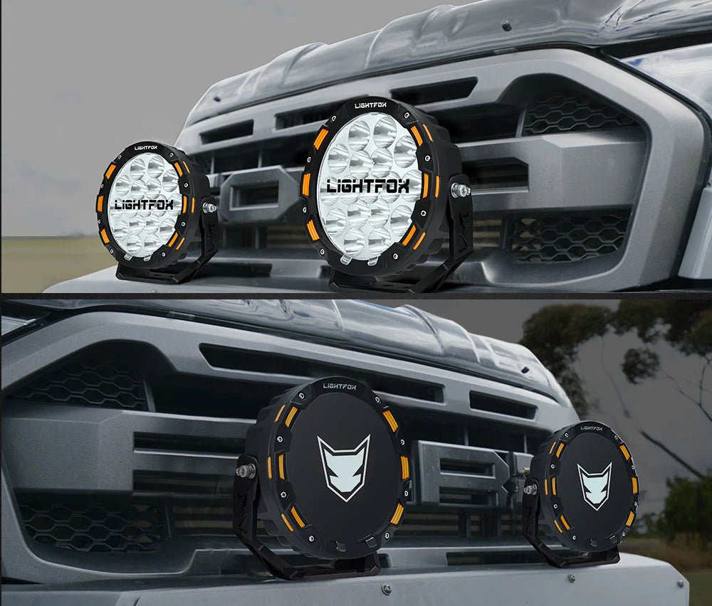 Lightfox 7inch LED Driving Light 1Lux@2,675ft/816m IP68 12,603 Lumens