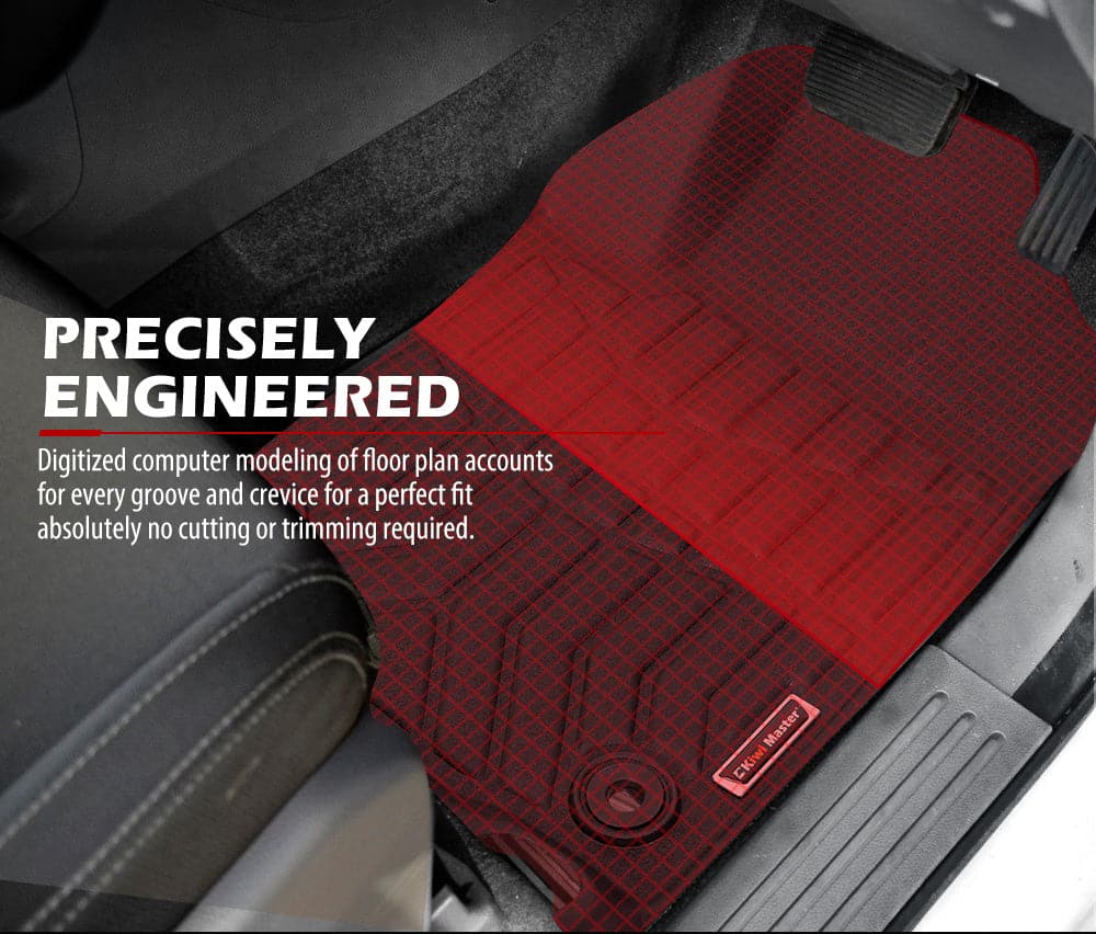 Kiwi Master 3D TPE Car Floor Mats Liner fit Toyota Hilux GD6 Dbl Cab Auto 2016 - New