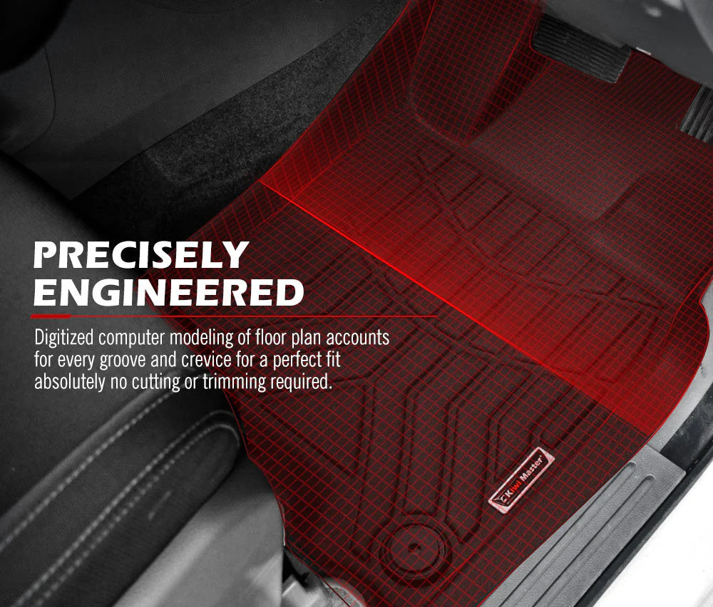 Kiwi Master 3D TPE Floor Mats for Nissan Navara D23 2015-Current