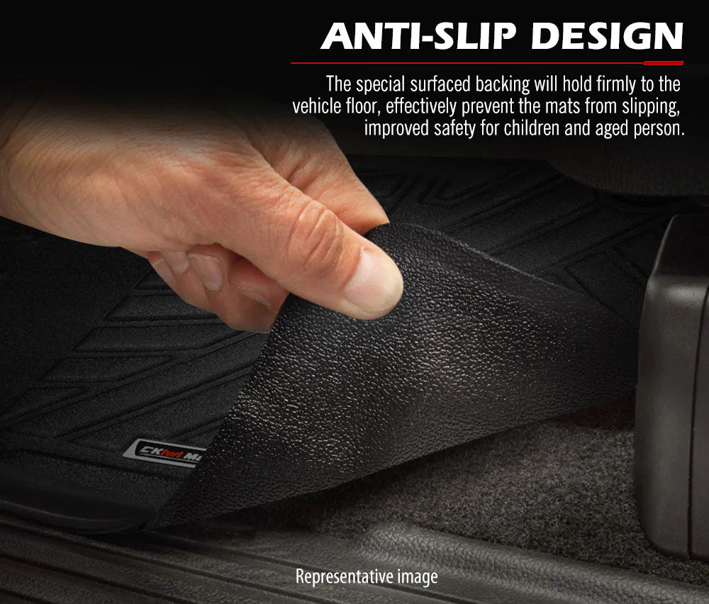 Kiwi Master 3D TPE Floor Mats for Nissan Navara D23 2015-Current