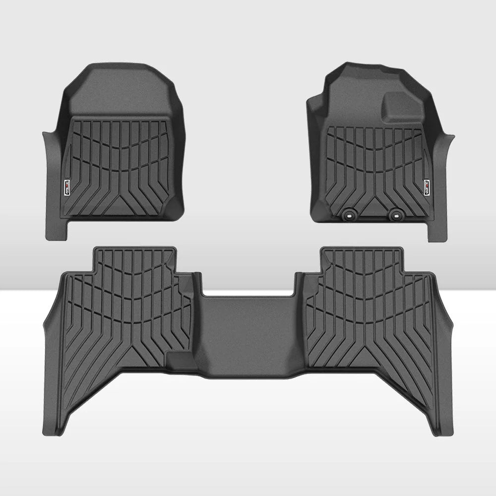 Kiwi Master 3D TPE Car Floor Mats Fit ISUZU D-MAX DMAX Dual Cab UTE 2021+