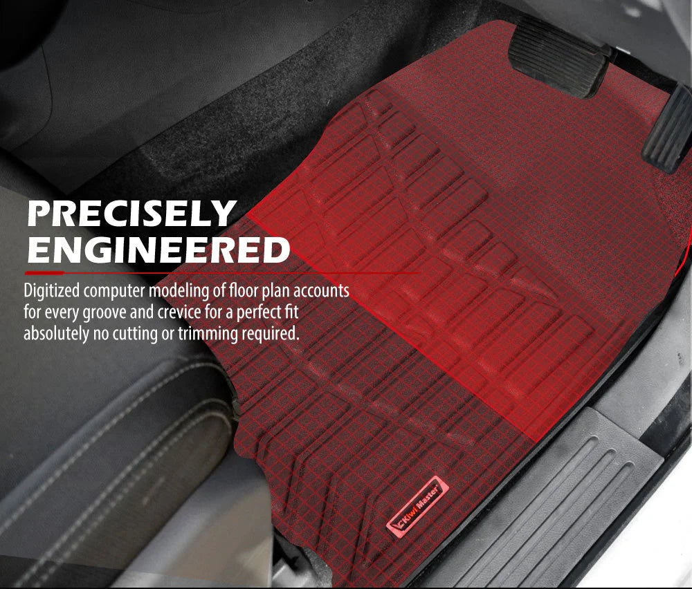 Kiwi Master 3D TPE Car Floor Mats Fit ISUZU D-MAX DMAX Dual Cab UTE 2021+