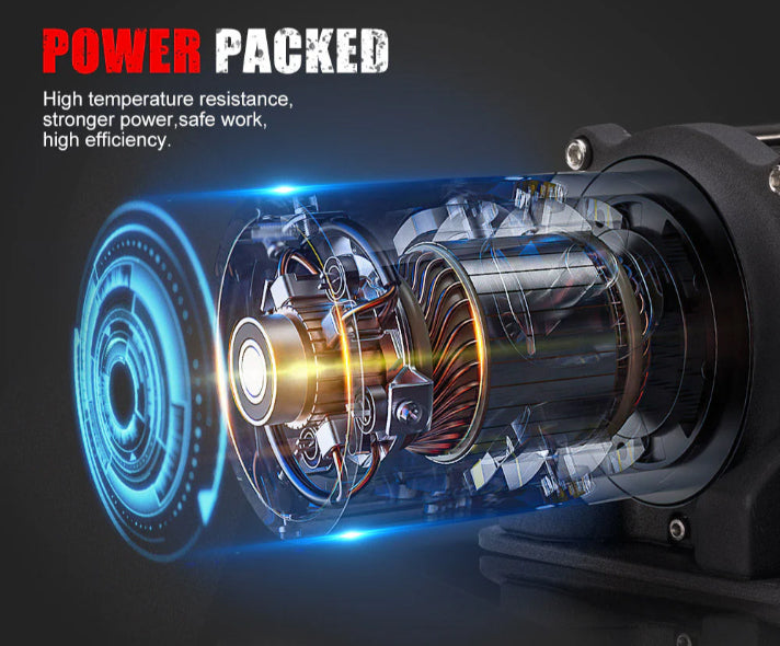Fieryred 17500LBS Winch Wireless Synthetic Rope 12V Remote Atv 4WD