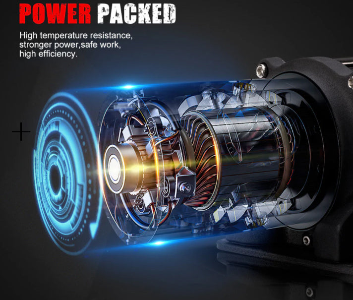 Fieryred 4500LBS/2041KG Wireless 12V Electric Winch Synthetic Rope Boat Atv 4WD