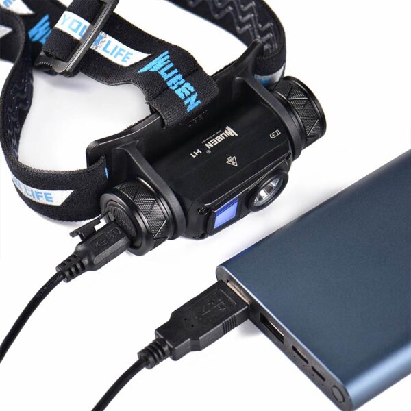 Wuben H1 1200 Lumen 179m Throw Rechargeable LED Headlamp with 18650 Battery