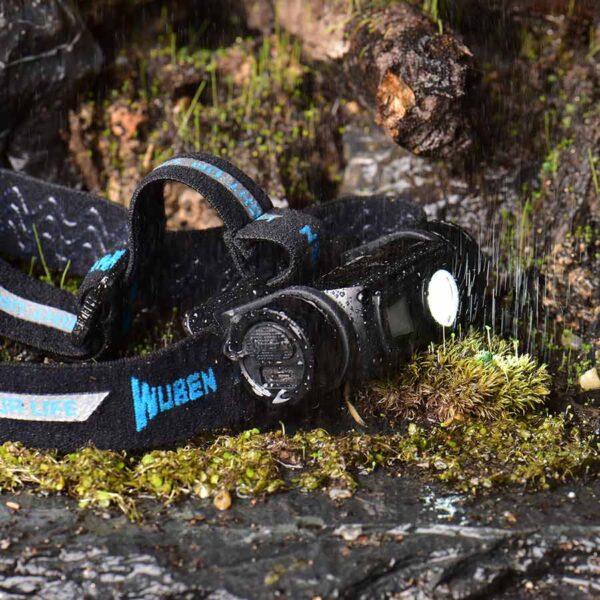 Wuben H1 1200 Lumen 179m Throw Rechargeable LED Headlamp with 18650 Battery