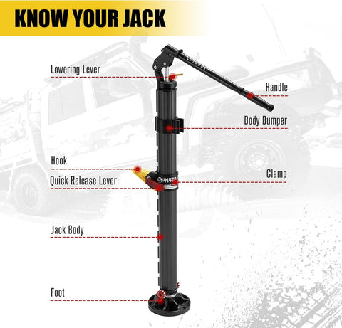 Hydraulic Lift Jack with Lift Mate & Storage Bag 4,409lbs Capacity