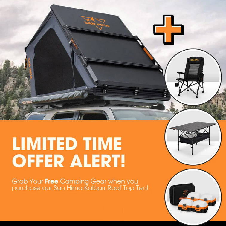 San Hima Kalbarri Gen 2 Roof Top Tent Hardshell With Ladder Camping 4WD 4×4