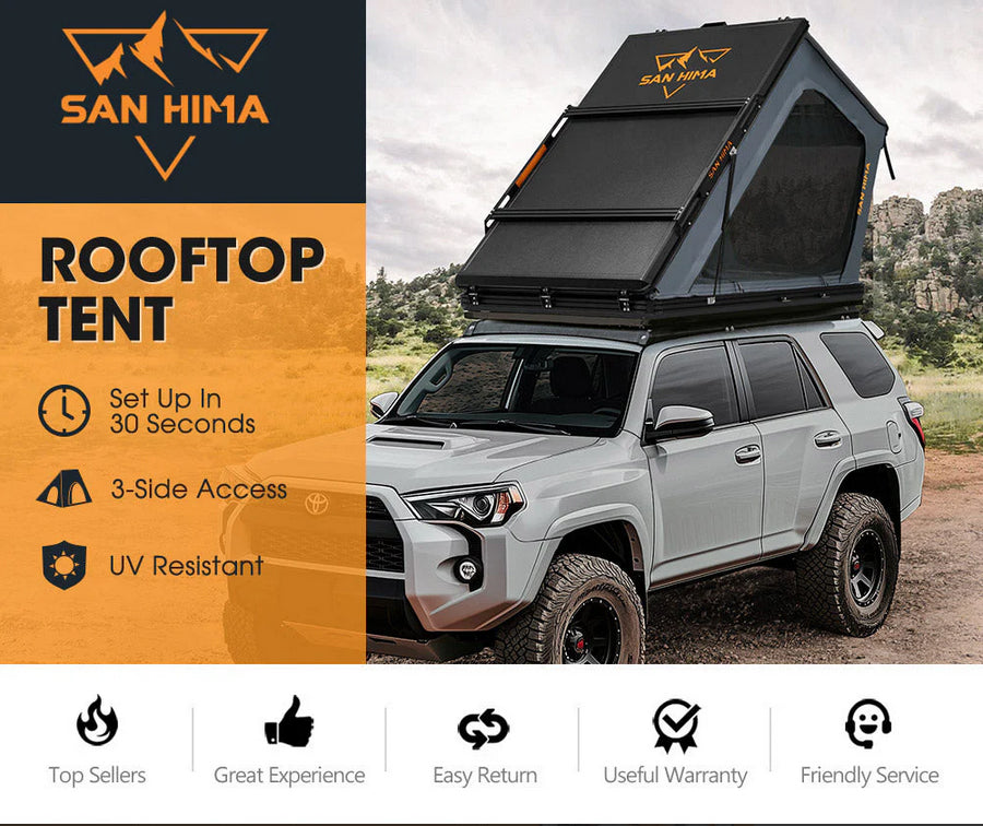San Hima Kalbarri Gen 2 Roof Top Tent Hardshell With Ladder Camping 4WD 4×4