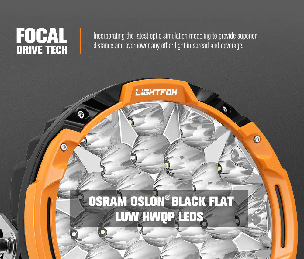 Lightfox 7inch+9inch Osram LED Driving Lights
