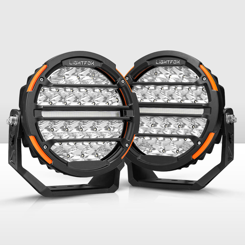 Lightfox 9inch LED Driving Light 1Lux@5,446ft/1,660m IP68 14,708 Lumens