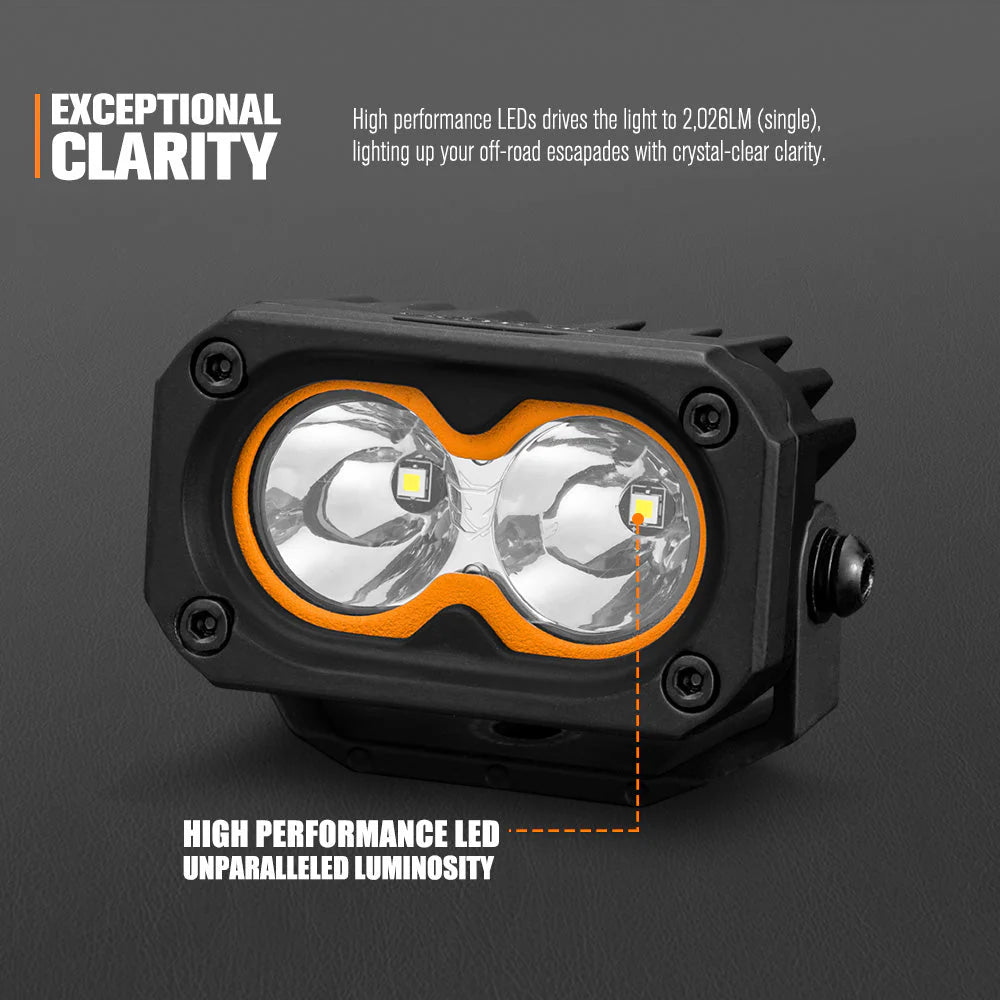 Lightfox Cygnus-2 3inch LED Work Light 1Lux@919ft IP68 2,026 Lumens