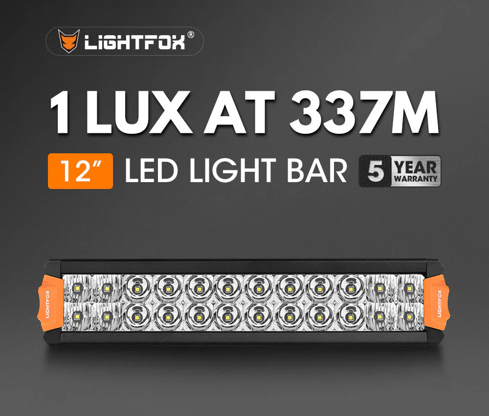 Lightfox Rigel Series 12inch Osram LED Light Bar 1Lux @ 337m 8,320 Lumens