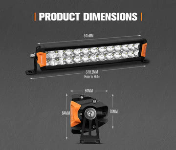 Lightfox Rigel Series 12inch Osram LED Light Bar 1Lux @ 337m 8,320 Lumens