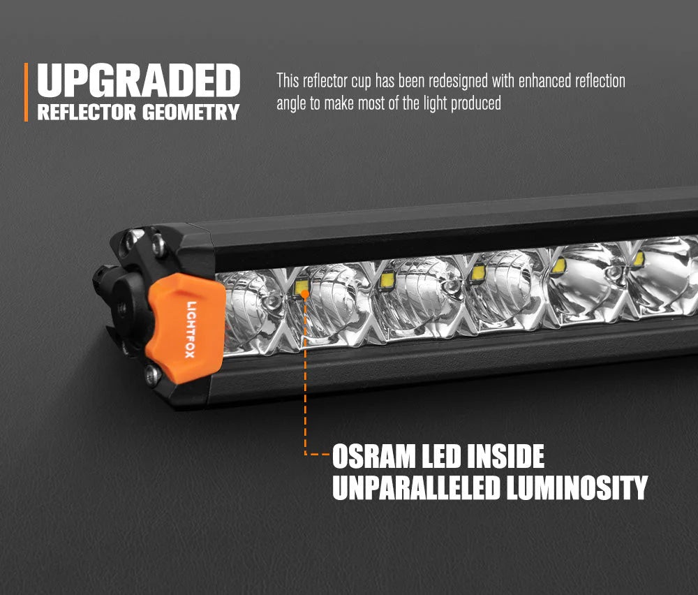 Lightfox Vega Series 14inch Osram LED Light Bar 1Lux @ 319m 7,548 Lumens