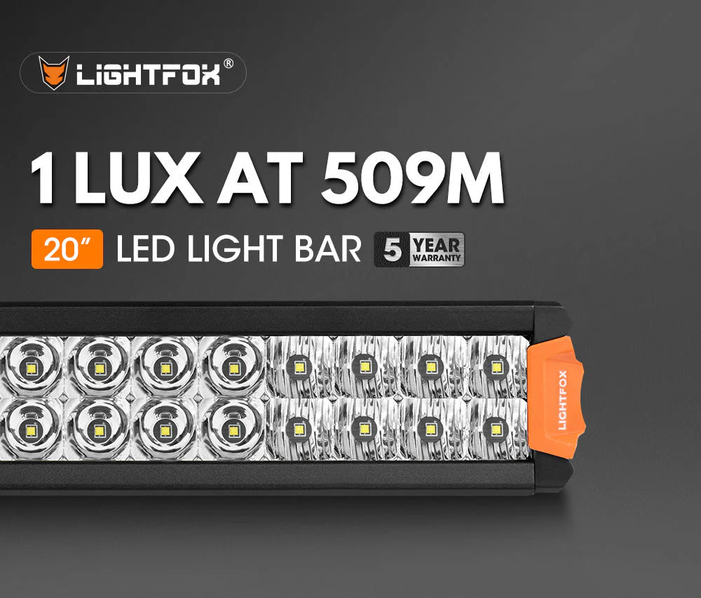 Lightfox Rigel Series 20inch Osram LED Light Bar 1Lux @ 590m 15,096 Lumens