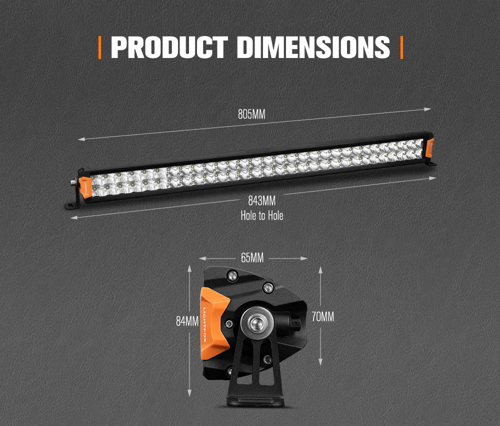 Lightfox Rigel Series 30inch Osram LED Light Bar 1Lux @ 612m 22,644 Lumens