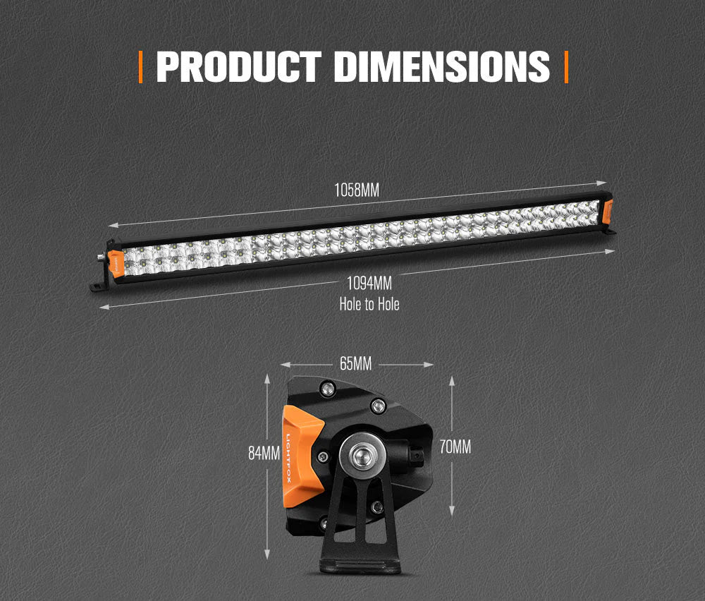 Lightfox Rigel Series 40inch Osram LED Light Bar 1Lux @ 694m 30,192 Lumens
