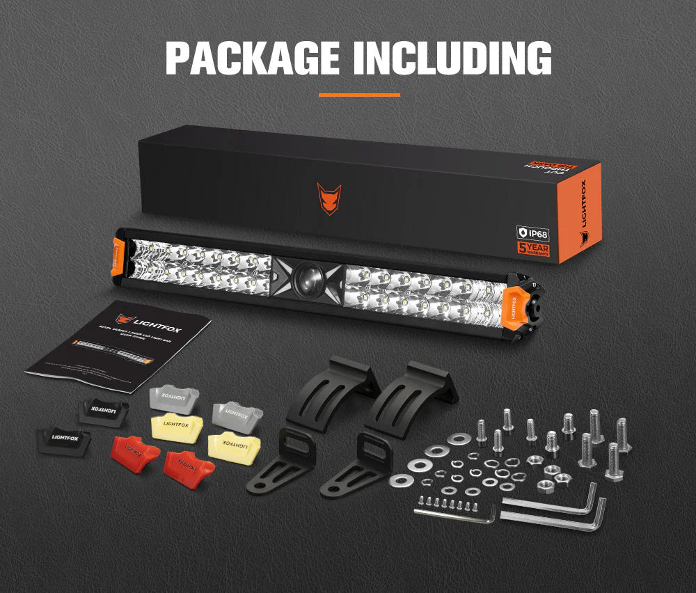 Lightfox Rigel Series 22inch Osram Laser LED Light Bar 1Lux @ 1,016m 9,650 Lumens