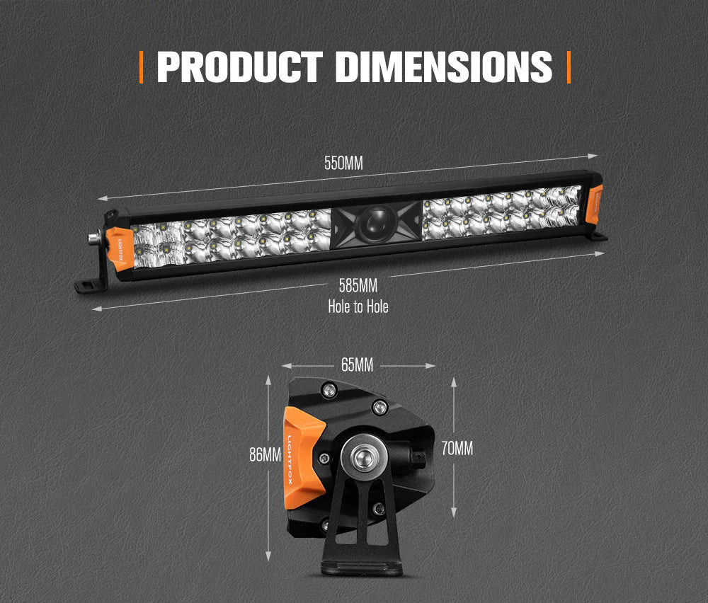 Lightfox Rigel Series 22inch Osram Laser LED Light Bar 1Lux @ 1,016m 9,650 Lumens