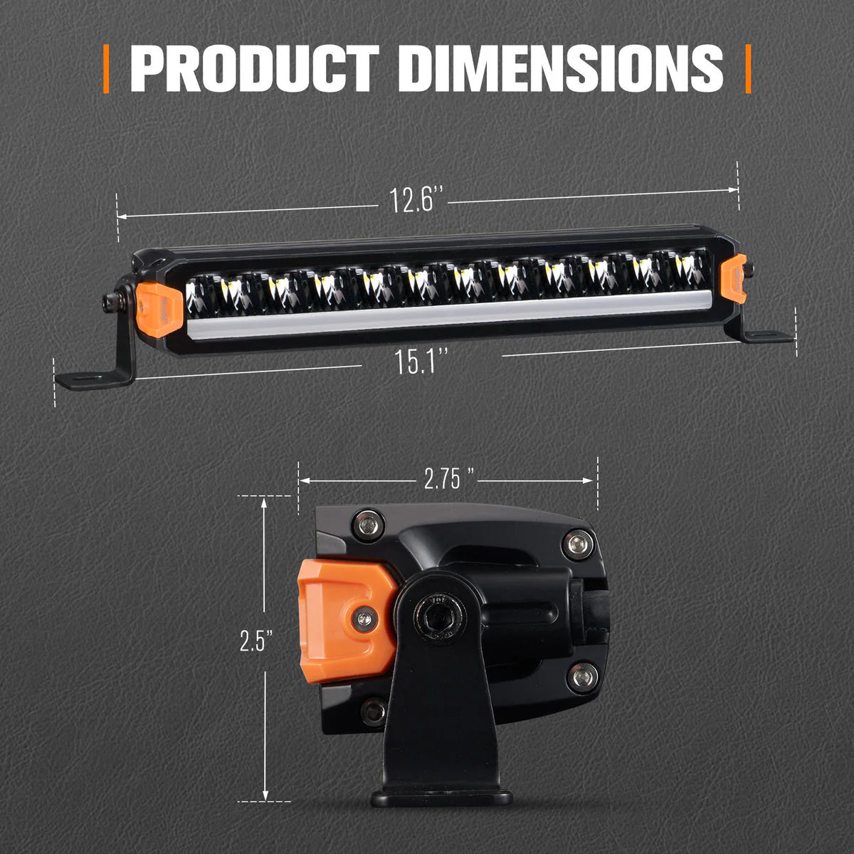 Lightfox 12inch LED Light Bar 1Lux@1,394ft IP68 8,250 Lumens