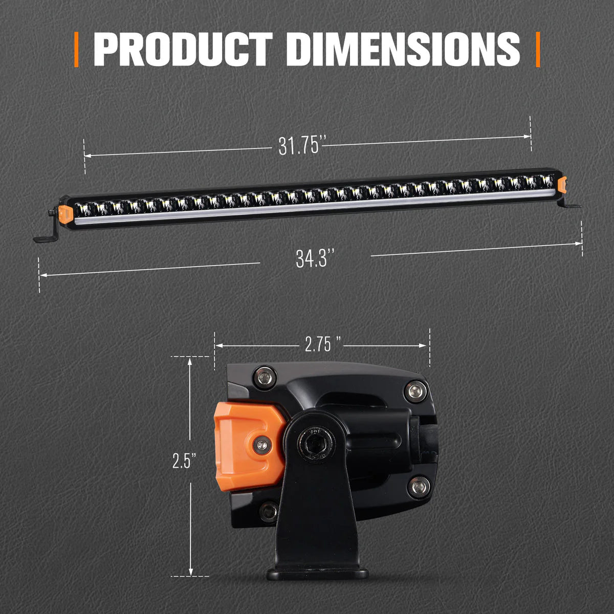 Lightfox 32inch LED Light Bar 1Lux@2,215ft IP68 15,950 Lumens