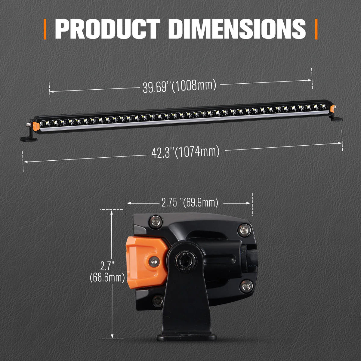 Lightfox 40inch LED Light Bar 1Lux@2,411ft IP68 18,700 Lumens