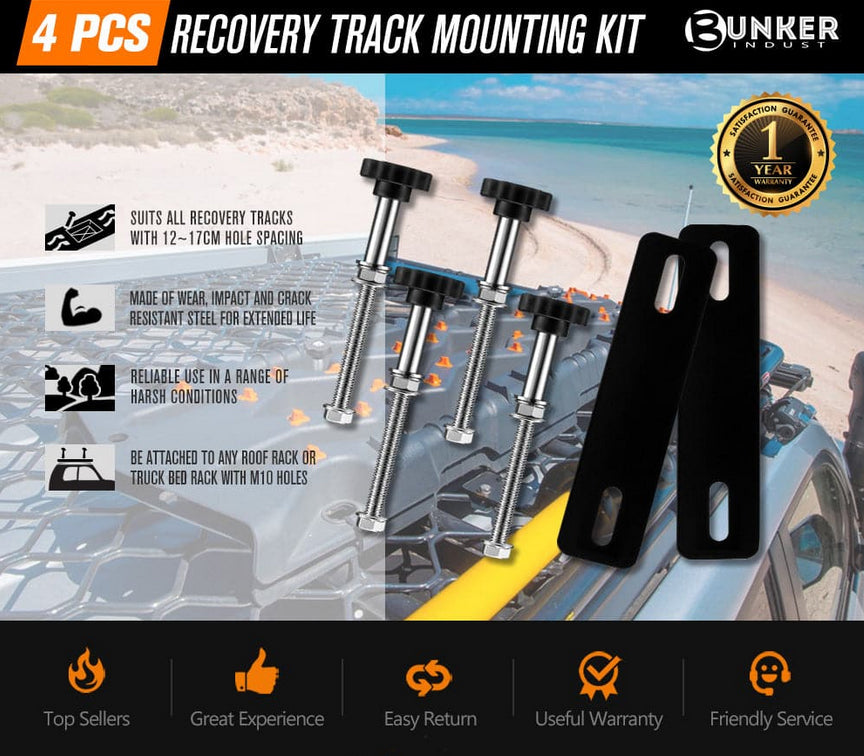 Recovery Tracks Mounting Pins 4 Mount Holder Roof Truck