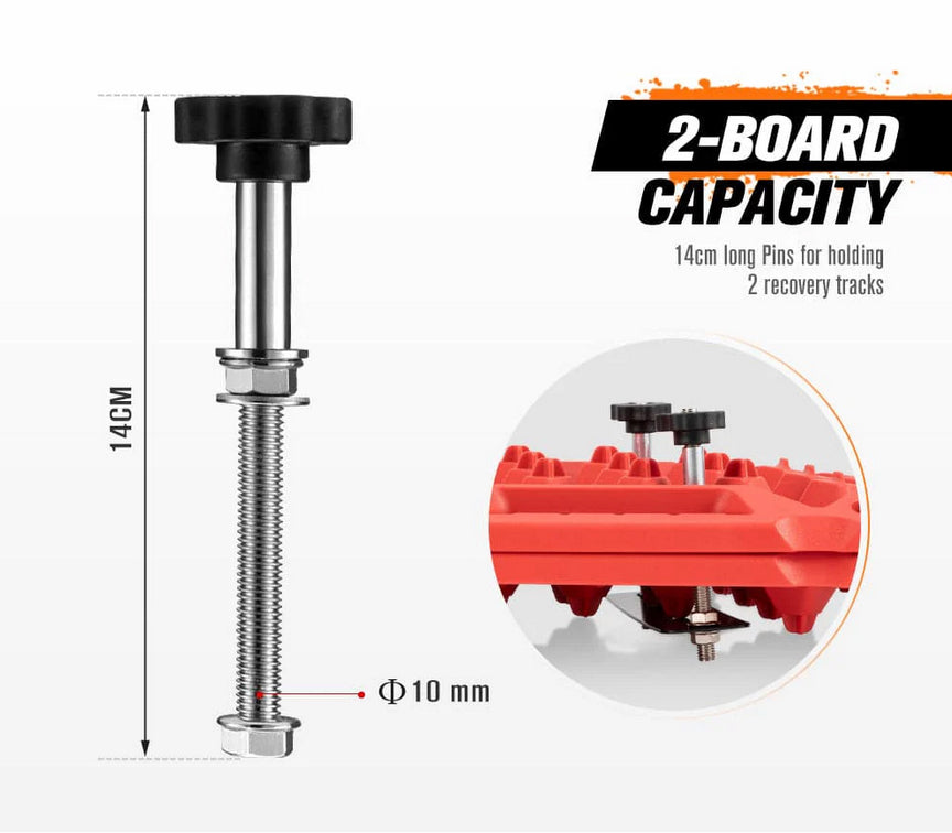 Recovery Tracks Mounting Pins 4 Mount Holder Roof Truck