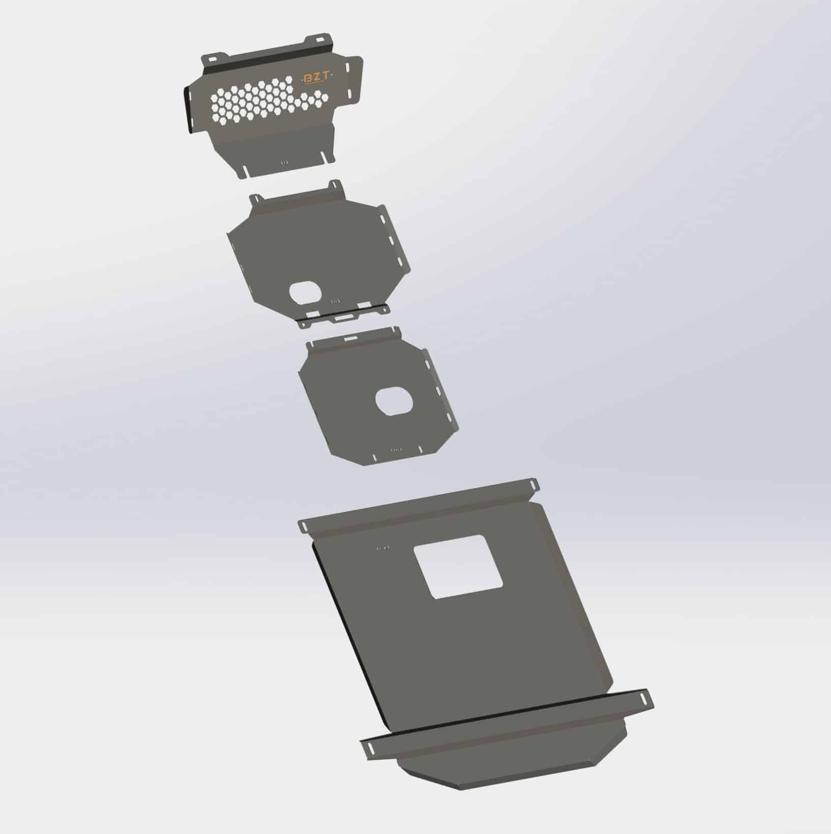Nissan Navara D23 (2017 onwards) Bash Plate – 4 Piece Full Length
