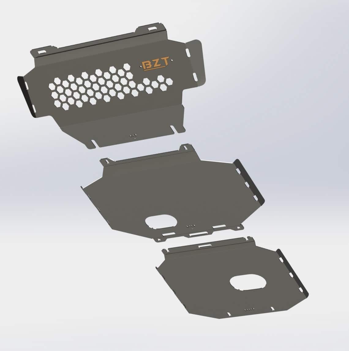 Nissan Navara D23 (2017 onwards) Bash Plate – 3 Piece Half Length