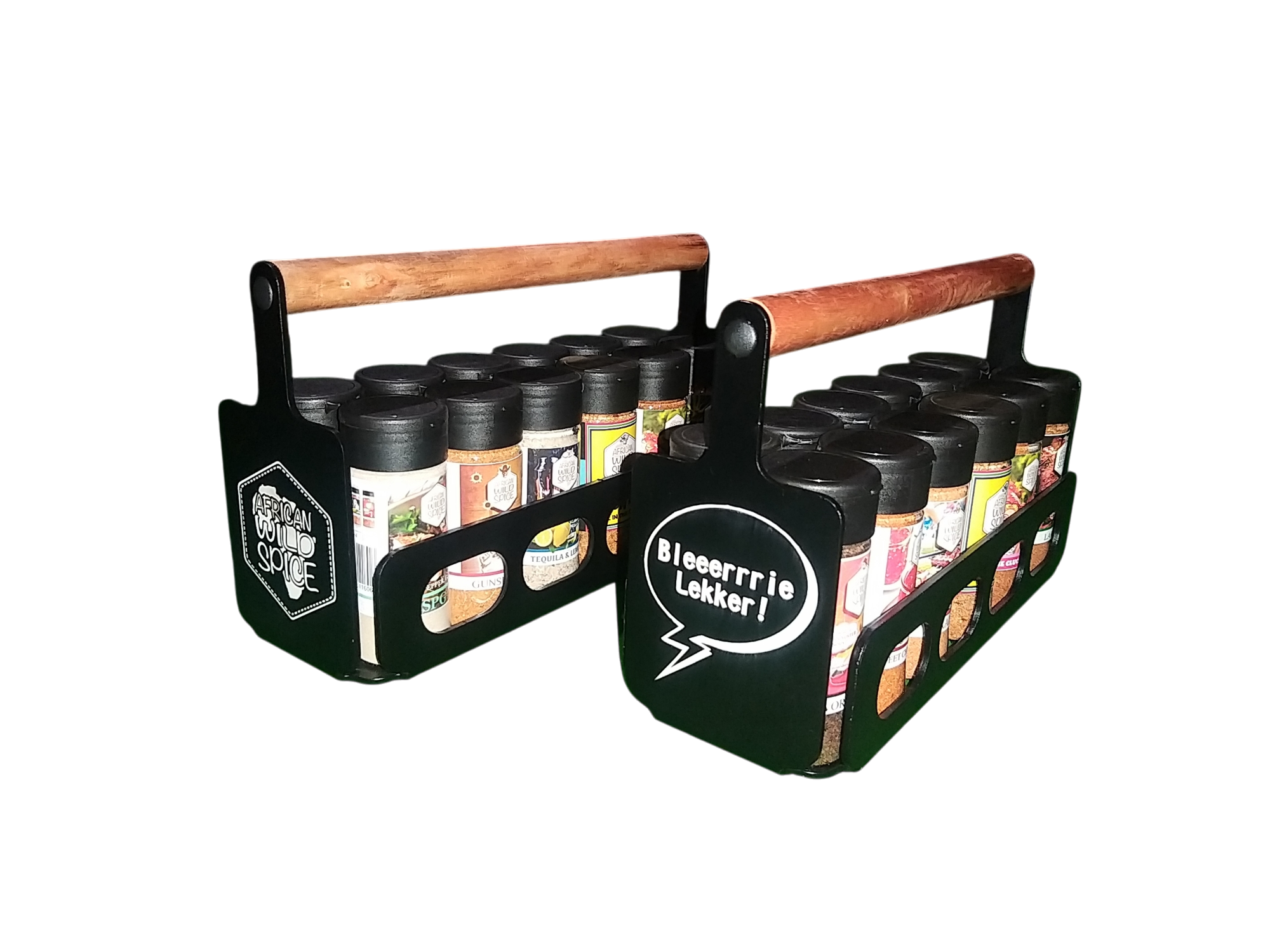 12 Pack Spice Rack (10 x 100ml Spices, Salt & Pepper)