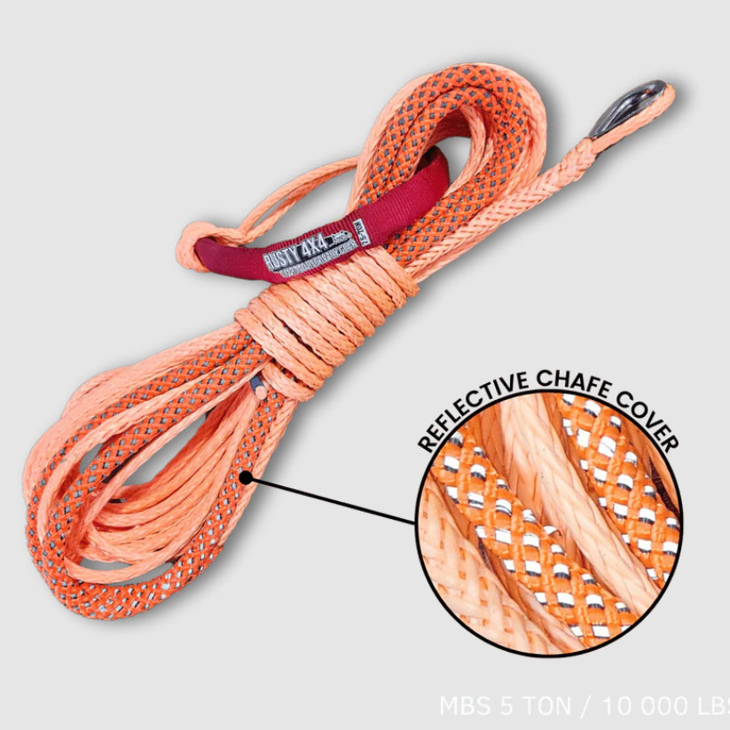 7mm 5-Ton Winch Line 15m COMBO