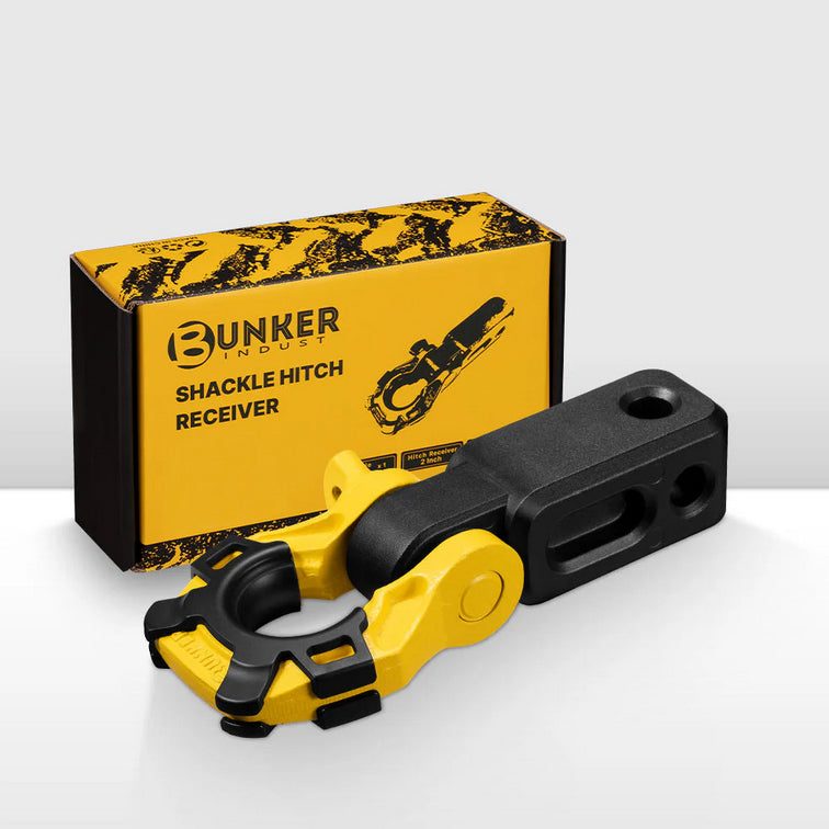 Bunker Indust 2″ Recovery Hitch Receiver 4.75T With 3/4″ D-Ring Bow Shackle