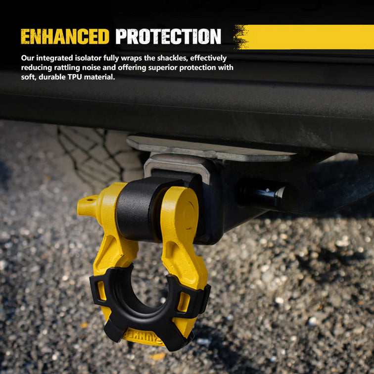Bunker Indust 2″ Recovery Hitch Receiver 4.75T With 3/4″ D-Ring Bow Shackle