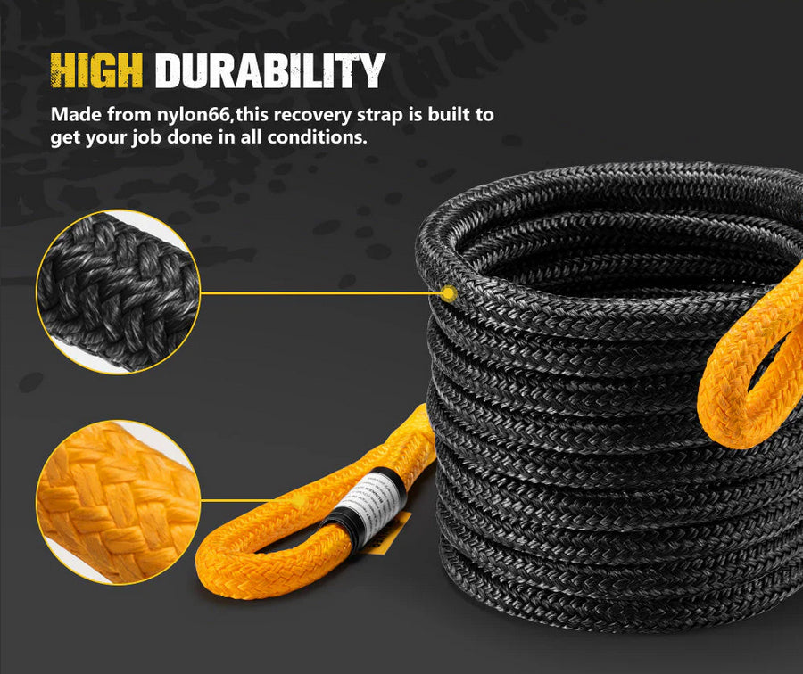 9M Kinetic Recovery Rope 15,422kg Snatch Strap Soft