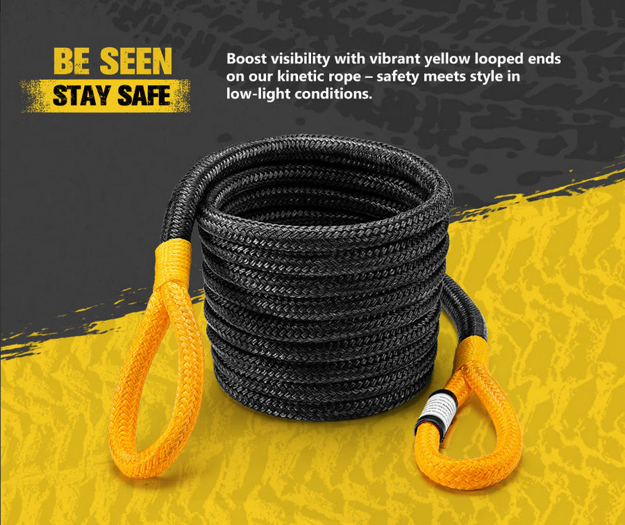 9M Kinetic Recovery Rope 15,422kg Snatch Strap Soft