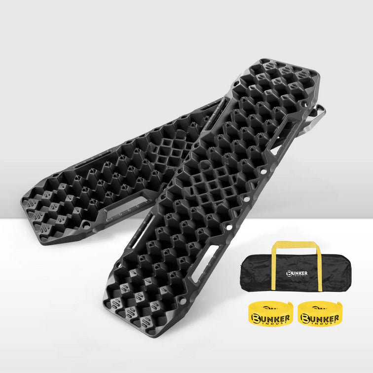 Pair Recovery Tracks Sand Track with Jack Base 10T Black