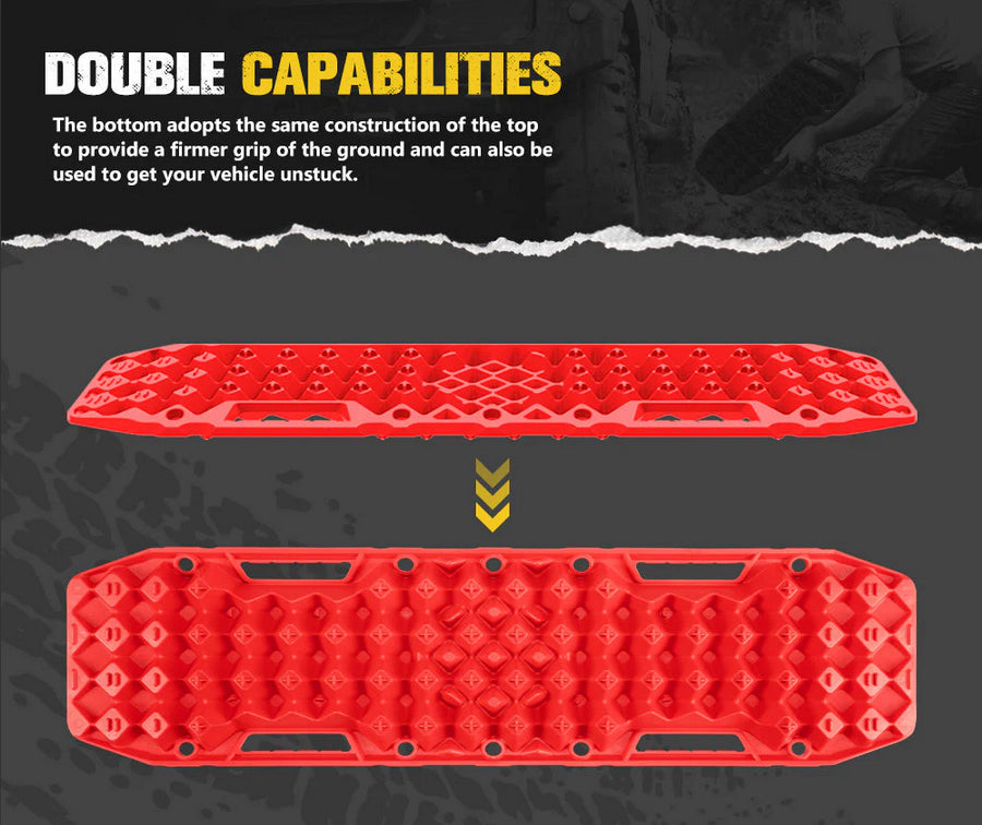 Pair Recovery Tracks Sand Track with Jack Base 10T Red